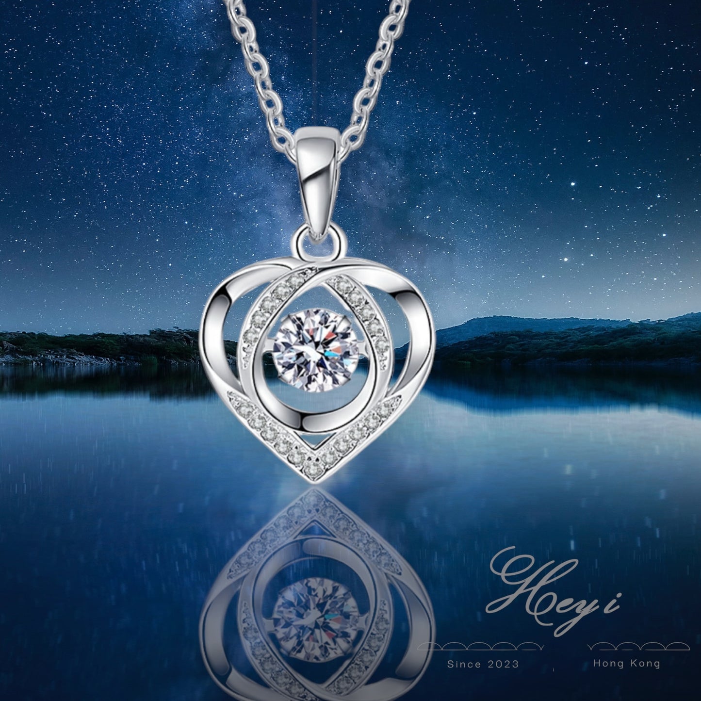 Moissanite Necklace 0.5 Carat