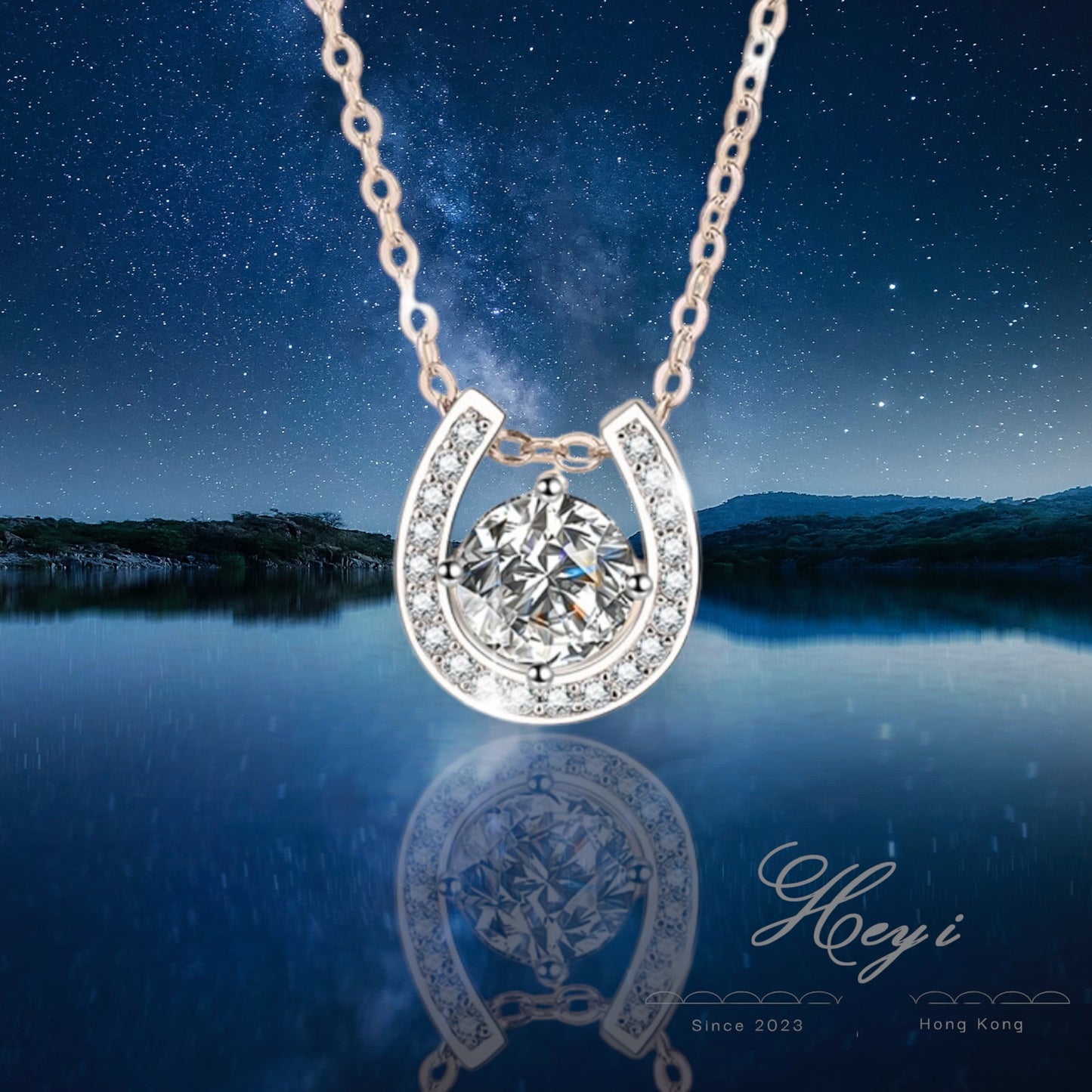 Moissanite Necklace 1 Carat