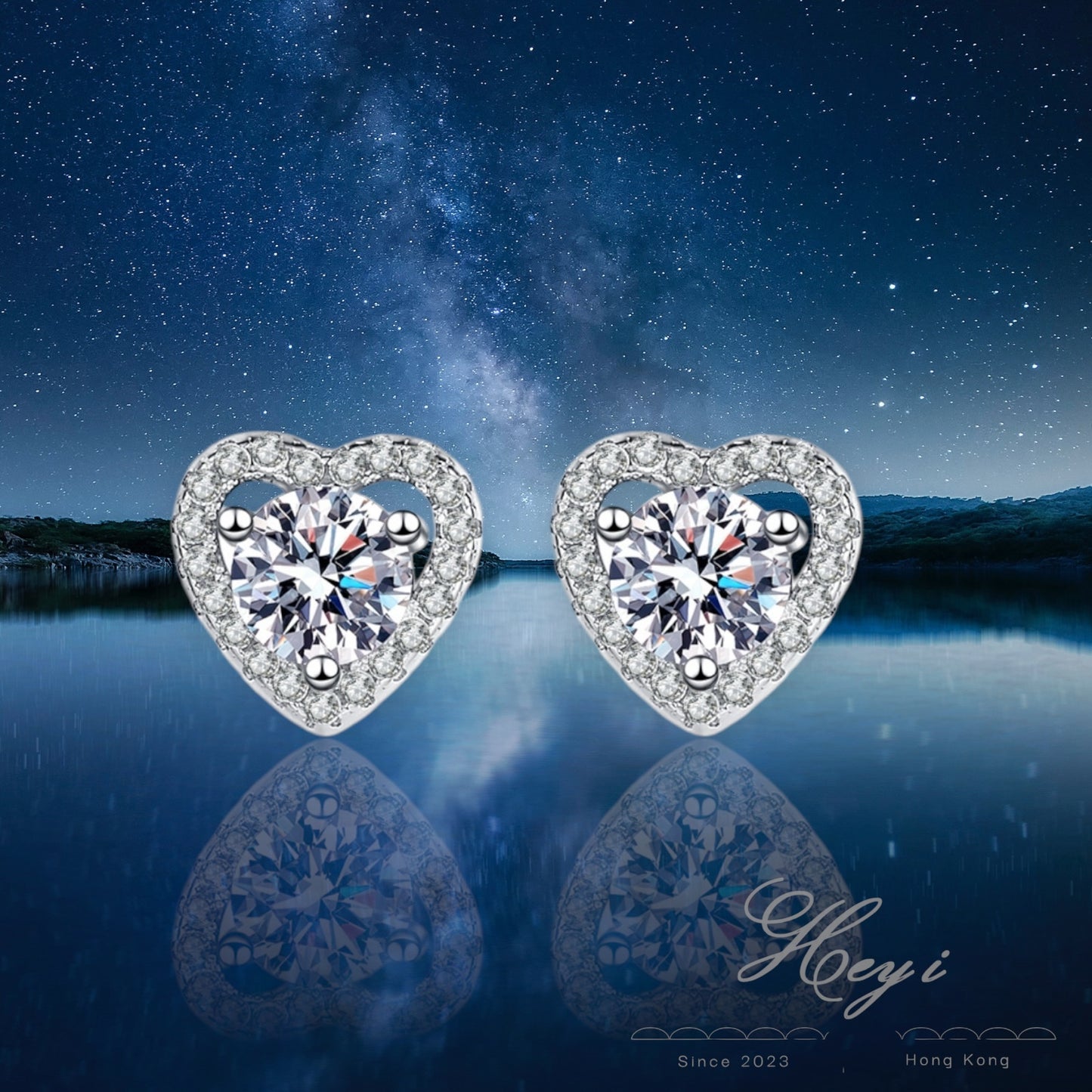 Moissanite Earrings- 0.5 Carat