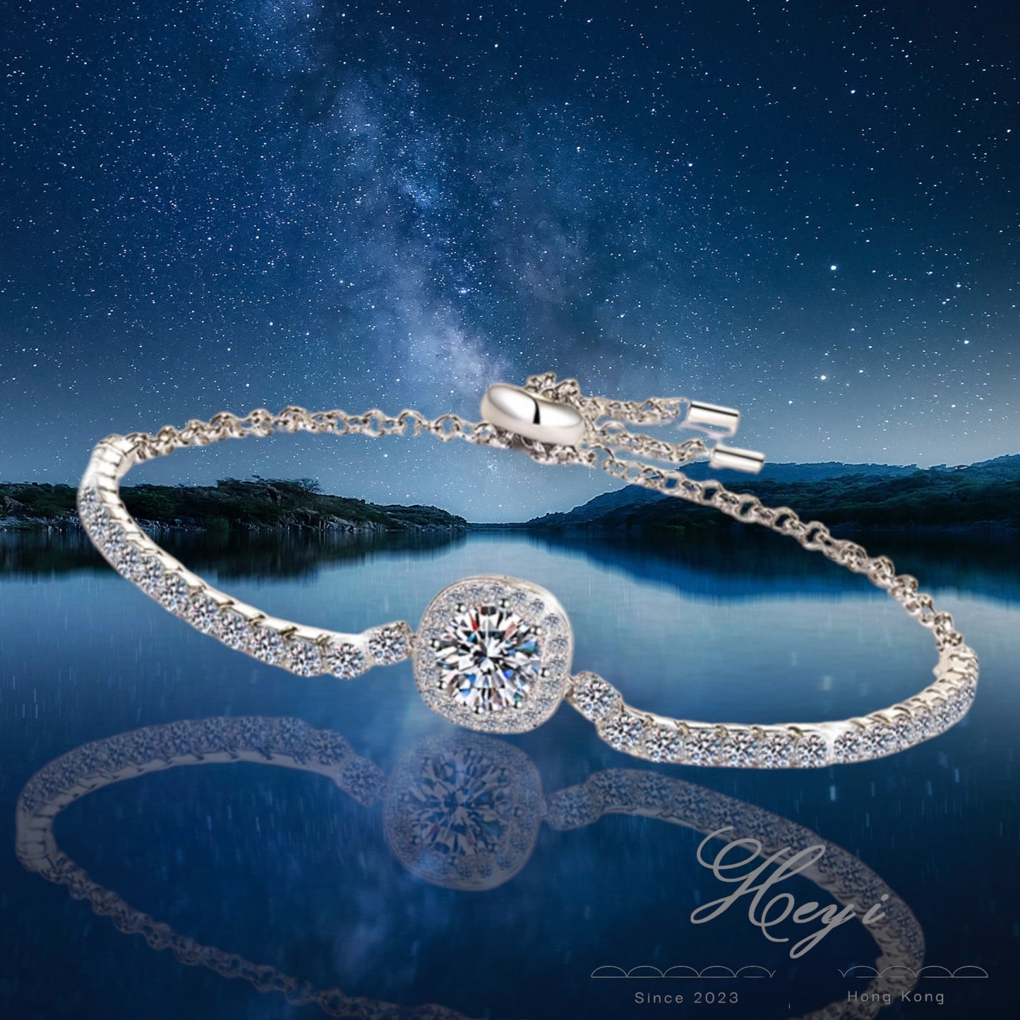 Moissanite Bracelet 1 Carat (FaithHK#74)