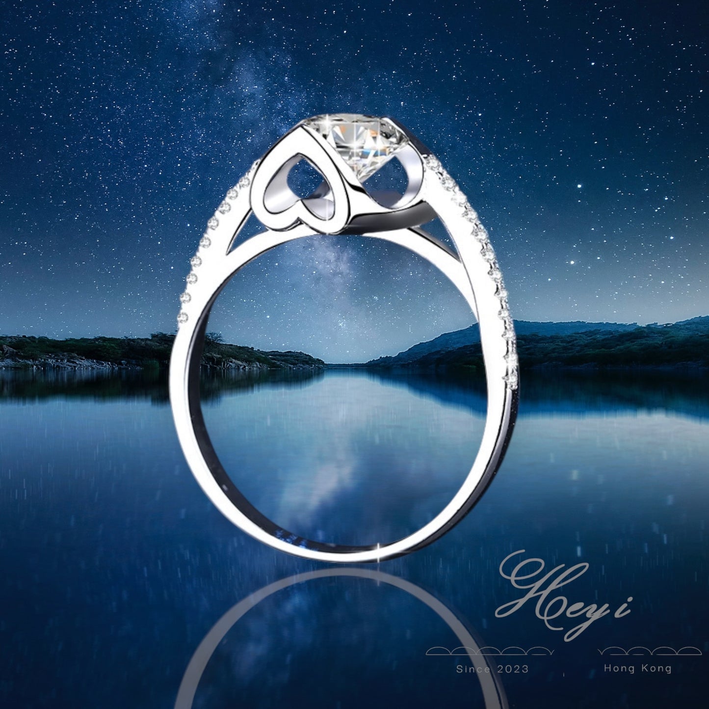 Moissanite Ring 1 & 2 Carat