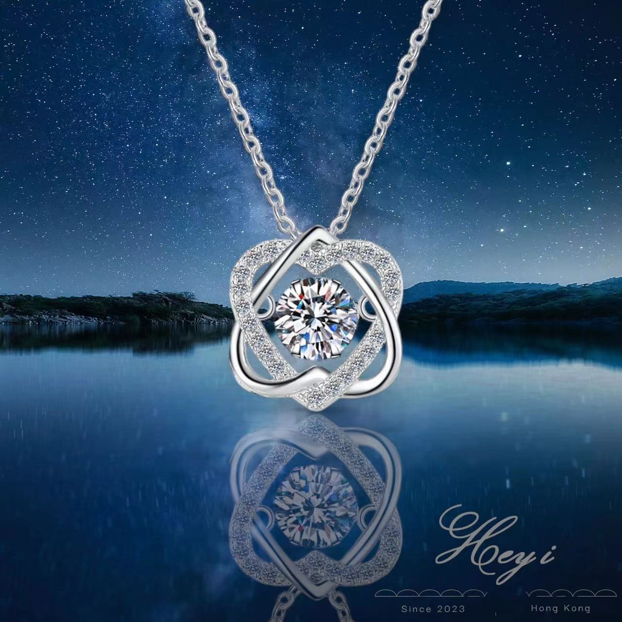 Moissanite Necklace - 0.5Carat (FaithHK#47)